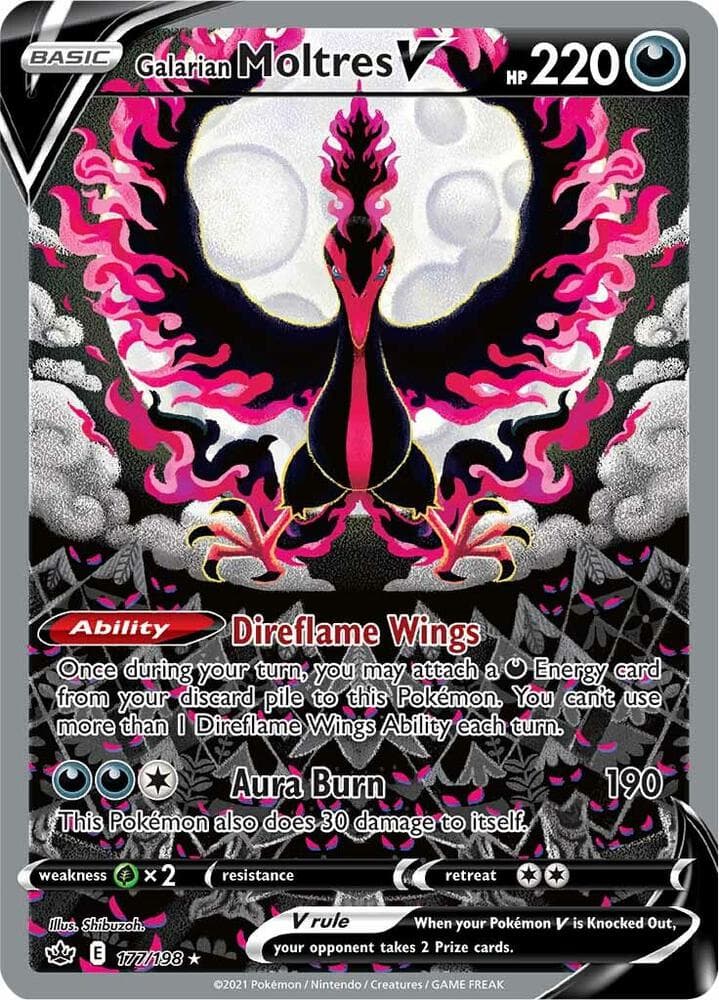 Galarian Moltres V Alternate Full Art Basic