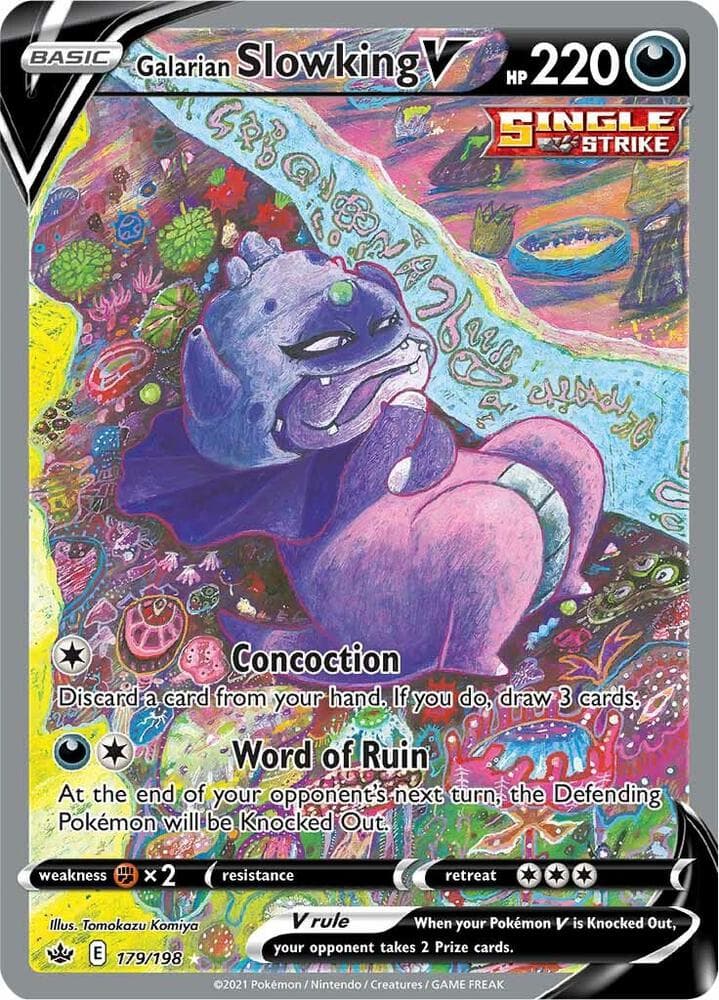 Galarian Slowking V Alternate Full Art Basic