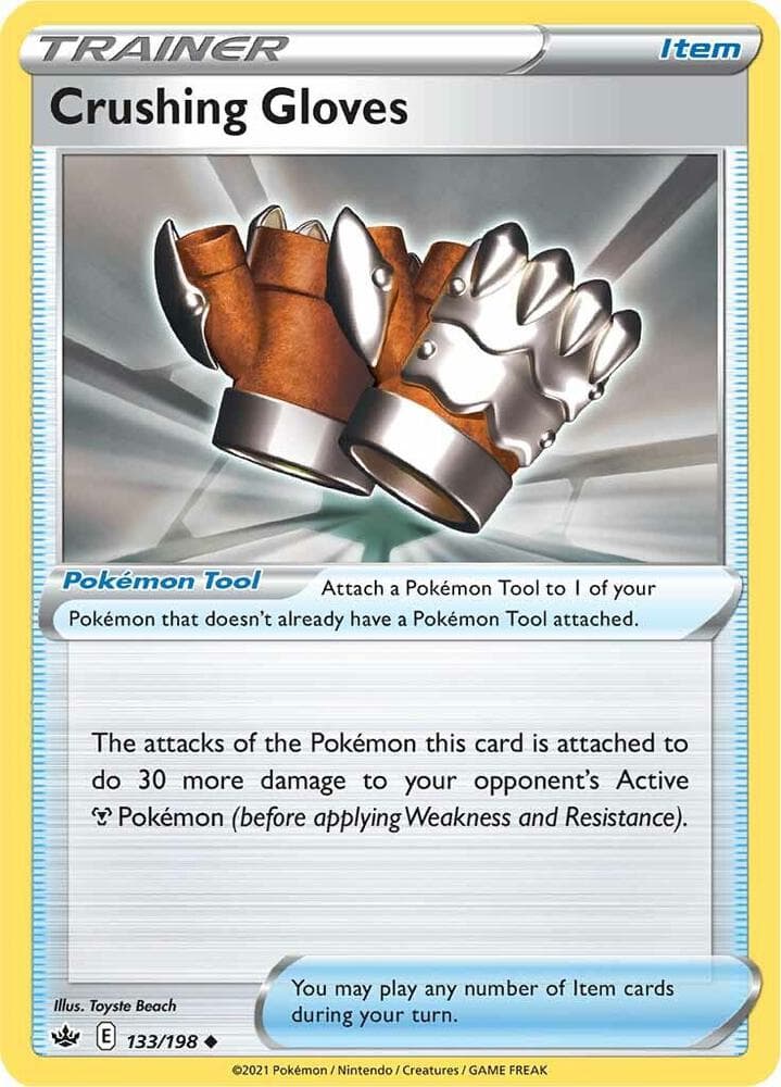 Crushing Gloves Pokémon Tool