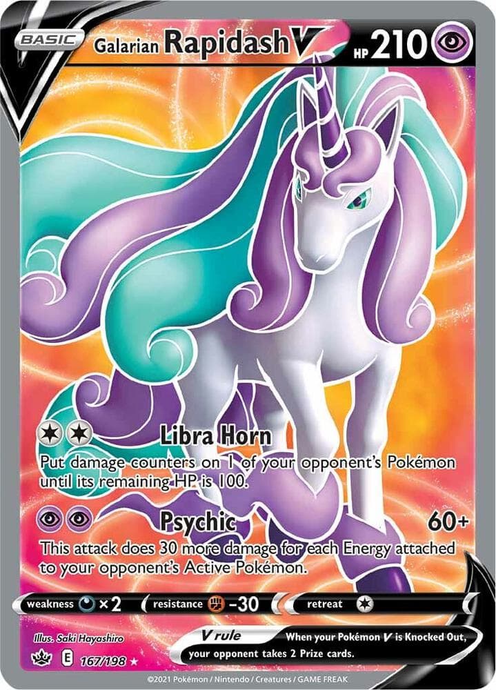 Galarian Rapidash V Full Art Basic