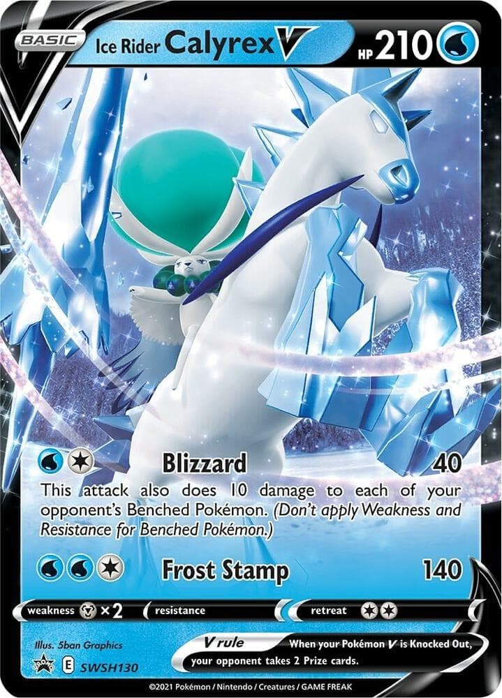 Ice Rider Calyrex V SWSH130 Basic