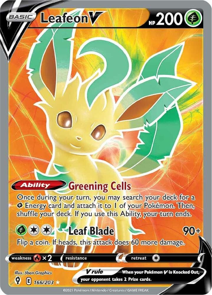 Leafeon V Full Art Basic