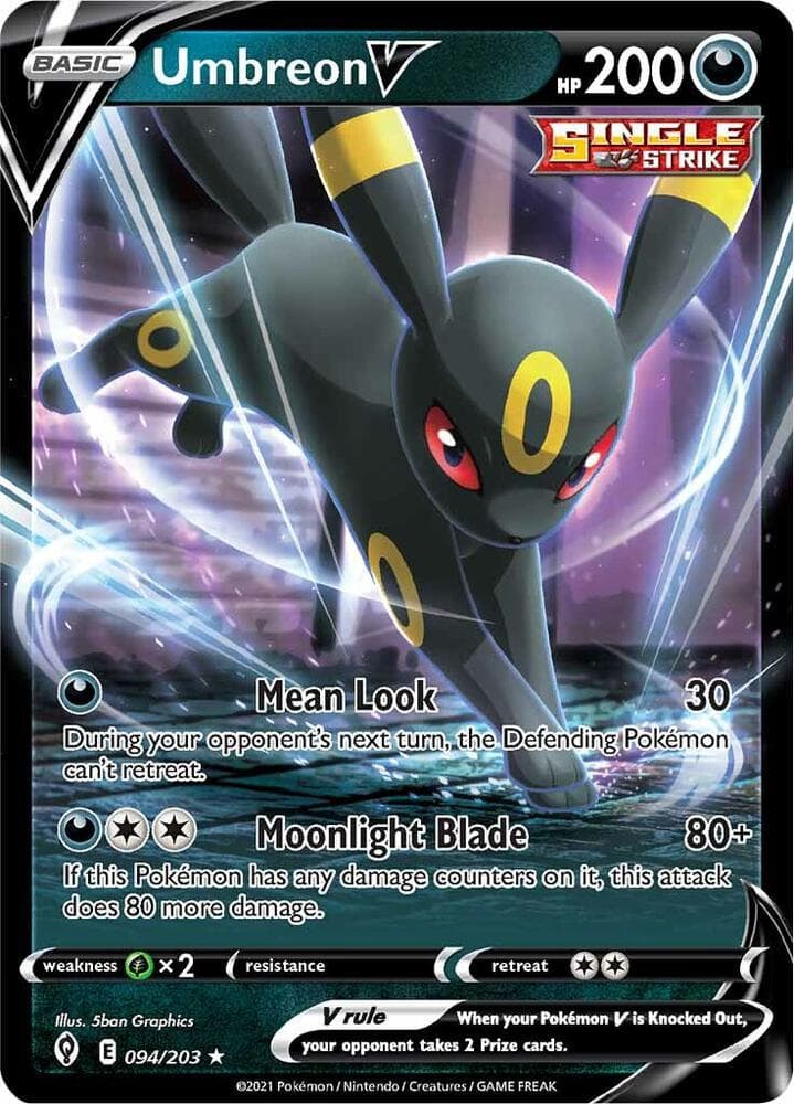 Umbreon V Basic · V · Single Strike