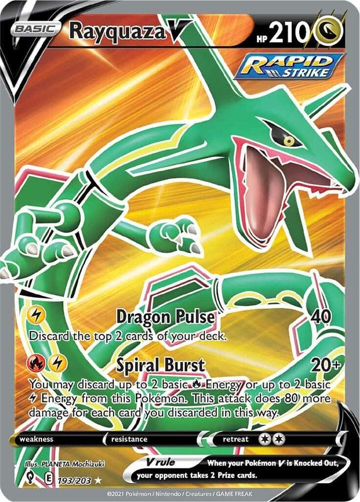 Rayquaza V Full Art Basic