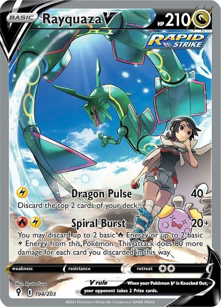 Rayquaza V Alternate Full Art Basic