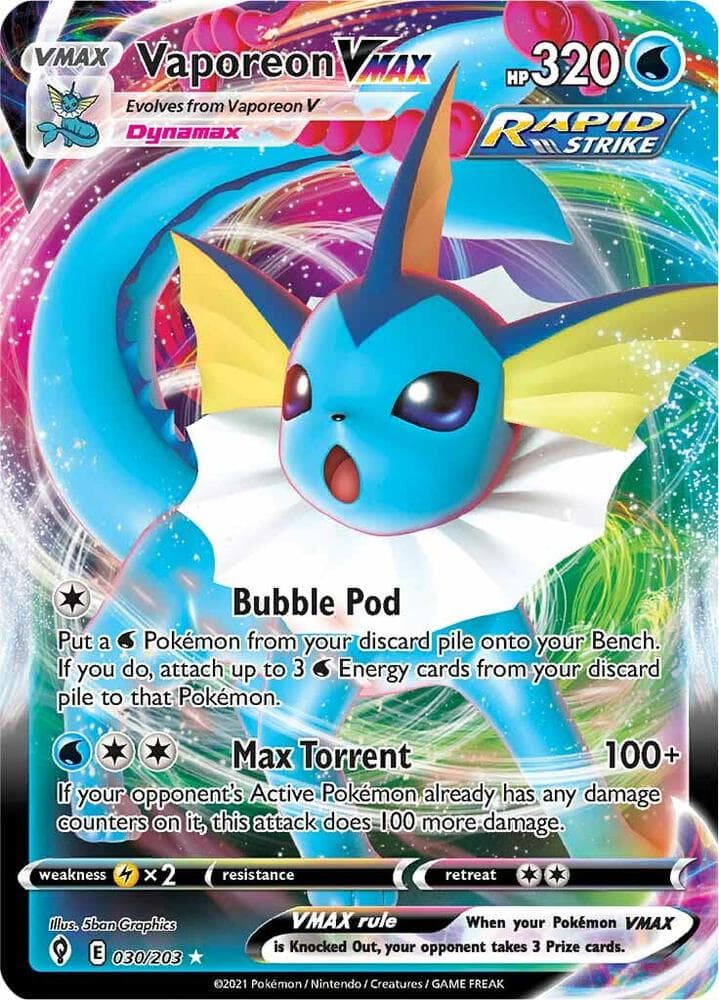 Vaporeon VMAX VMAX · Rapid Strike