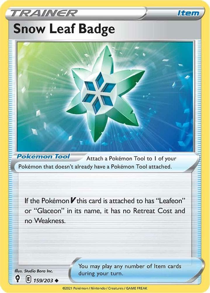 Snow Leaf Badge Item · Pokémon Tool