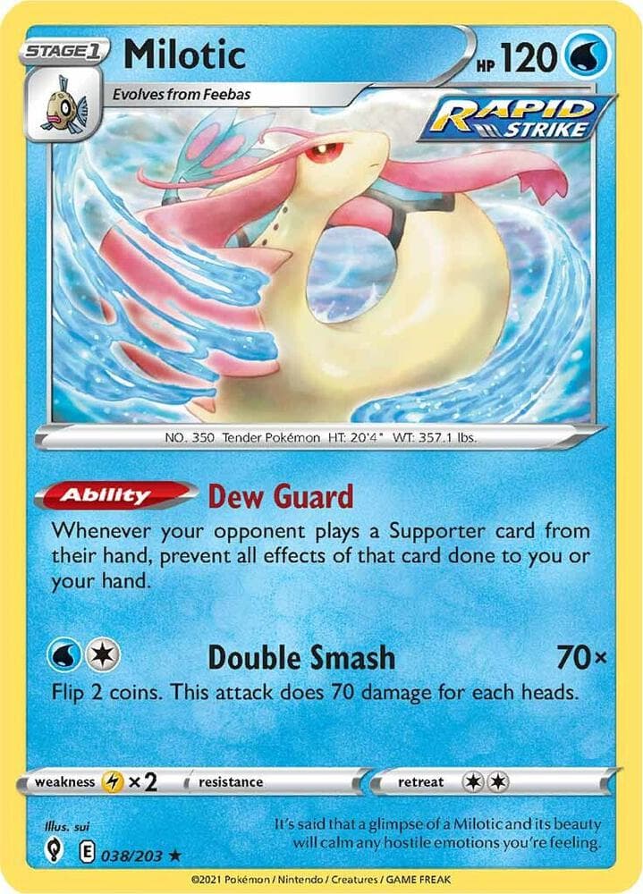 Milotic Stage 1 · Rapid Strike