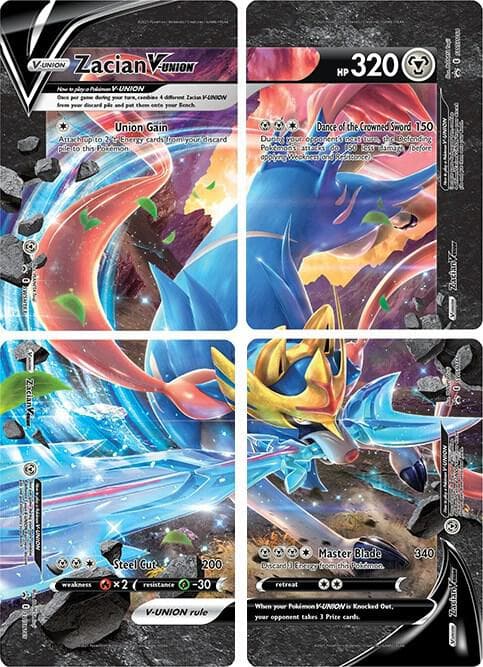 Zacian V UNION Set of 4 V-UNION