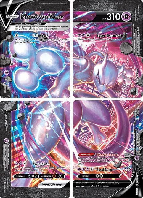 Mewtwo V UNION Set of 4 V-UNION