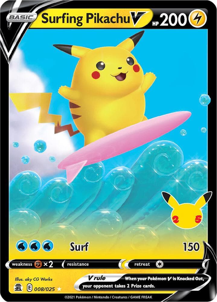 Surfing Pikachu V Basic · V