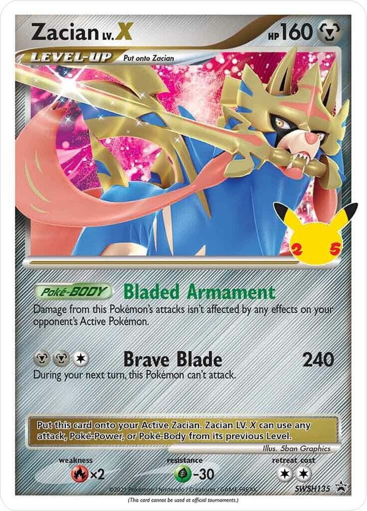 Zacian LV X SWSH135 Level-Up