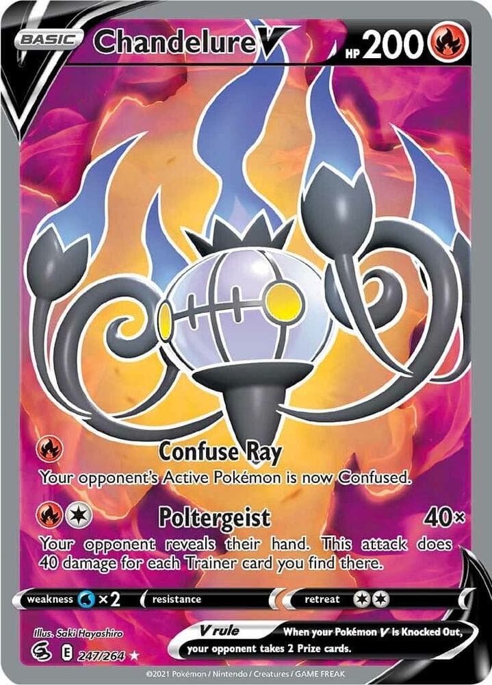 Chandelure V Full Art Basic