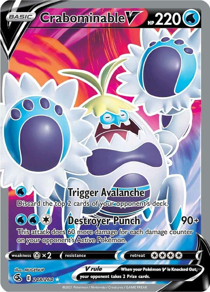 Crabominable V Full Art Basic