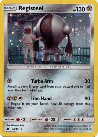 Registeel 68 111 Cosmos Holo Basic