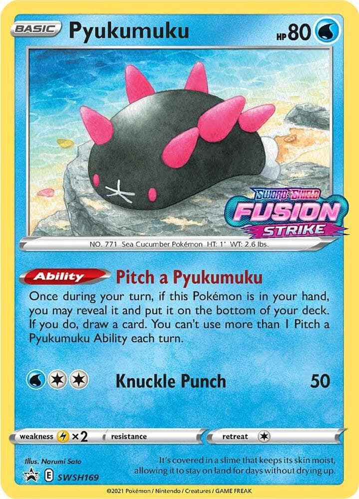Pyukumuku SWSH169 Prerelease Basic
