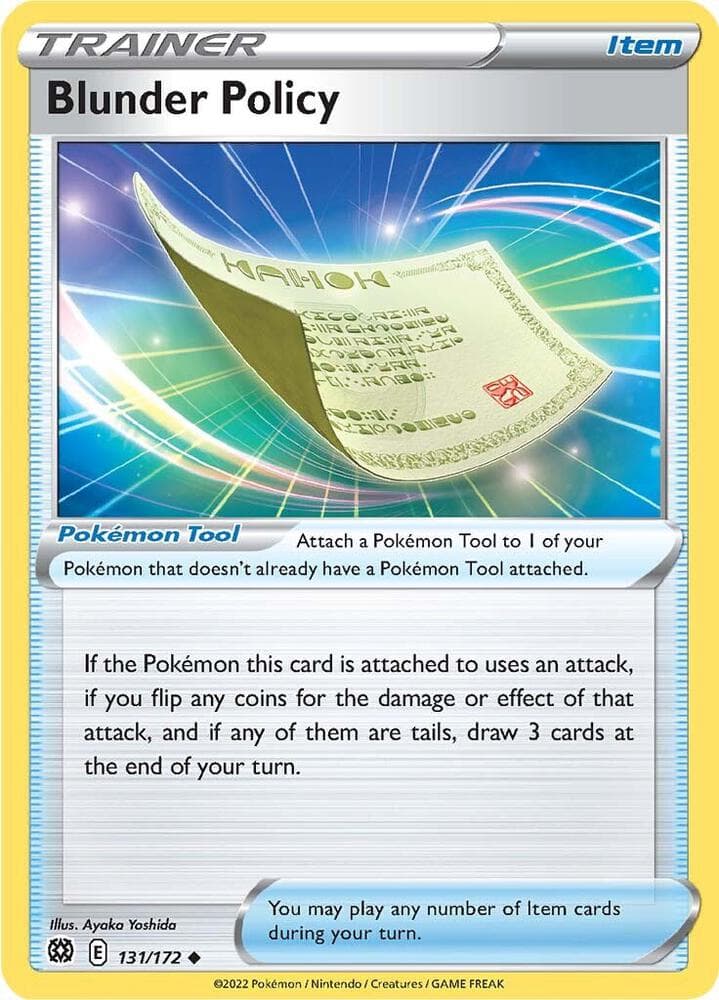 Blunder Policy Item · Pokémon Tool