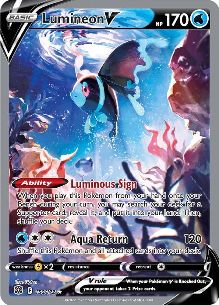Lumineon V Alternate Full Art Basic
