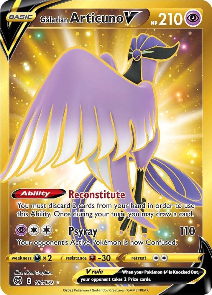 Galarian Articuno V Secret Basic