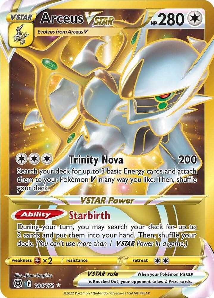 Arceus VSTAR Secret 184 Basic