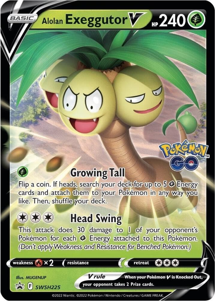 Alolan Exeggutor V SWSH225 Basic