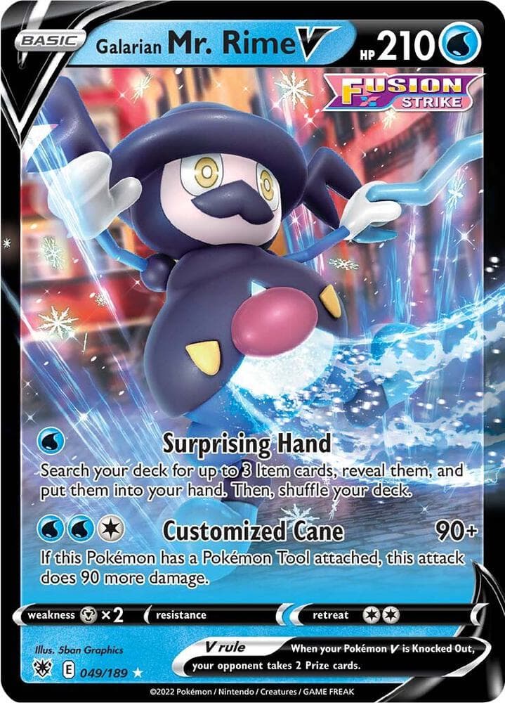 Galarian Mr. Rime V Basic · V · Fusion Strike