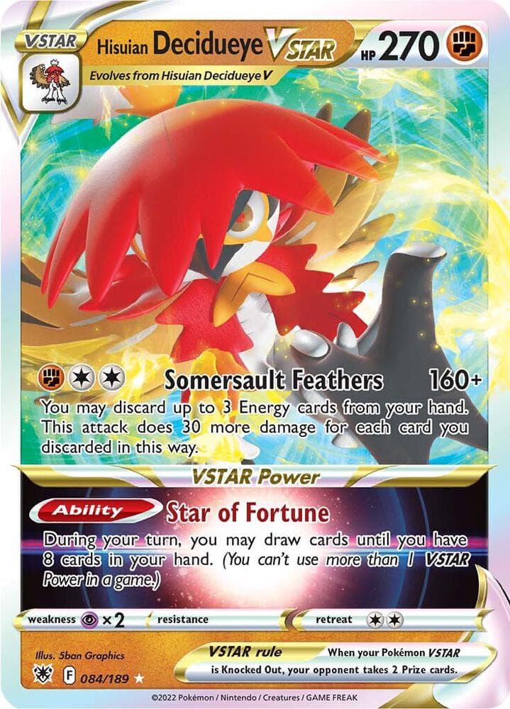 Hisuian Decidueye VSTAR VSTAR
