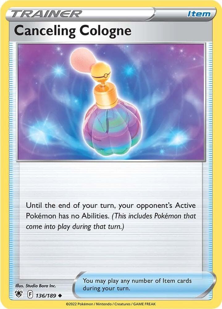 Canceling Cologne Item