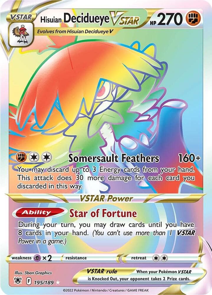Hisuian Decidueye VSTAR Secret VSTAR