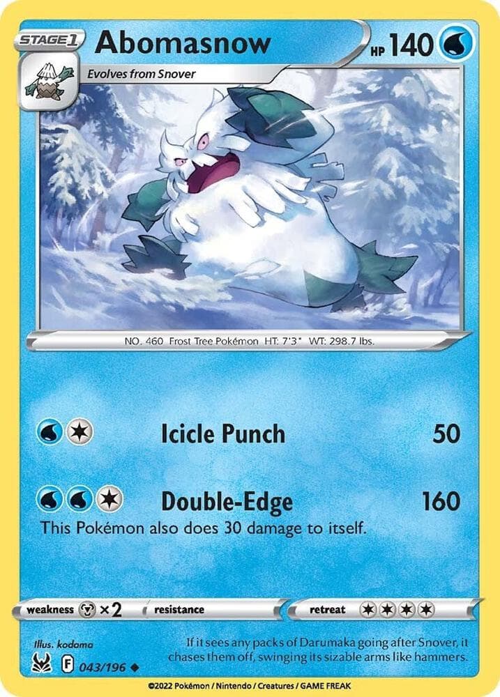 Abomasnow Stage 1