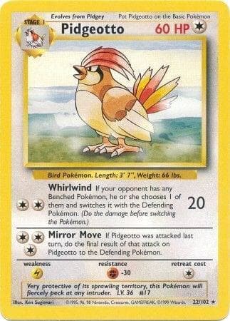 Pidgeotto Stage 1