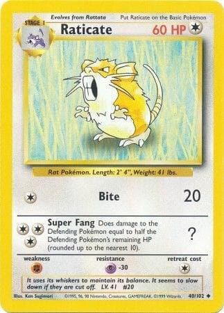 Raticate Stage 1