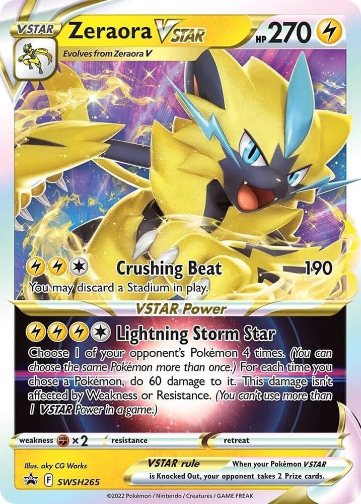 Zeraora VSTAR SWSH265 VSTAR