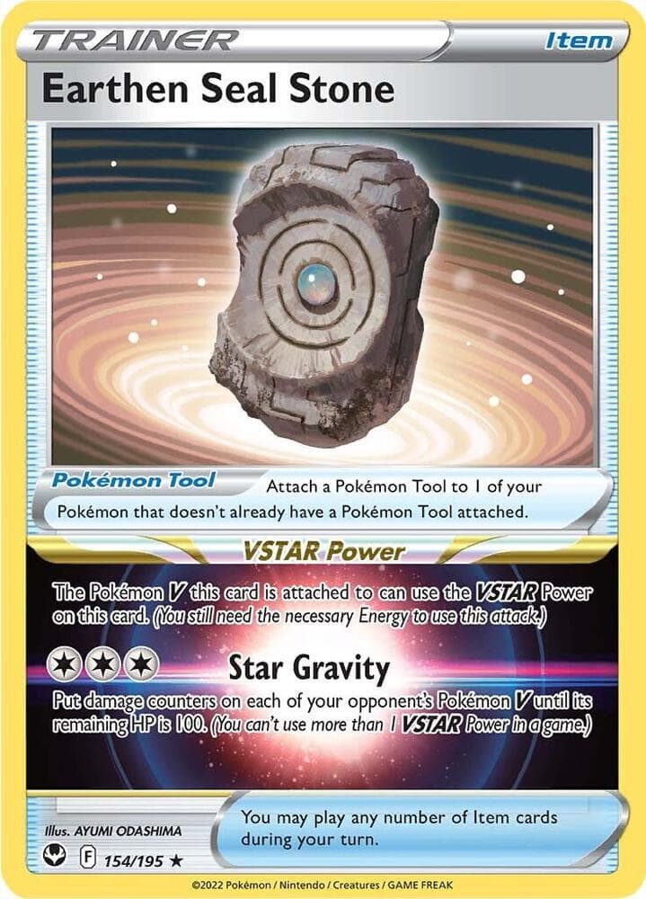 Earthen Seal Stone Item · Pokémon Tool