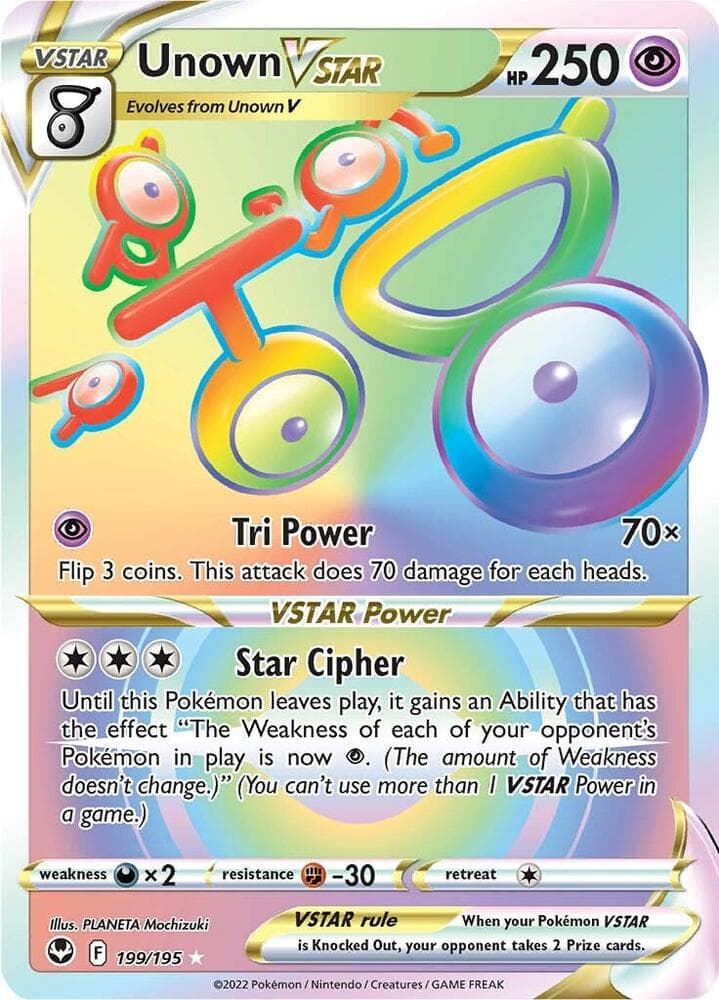 Unown VSTAR Secret VSTAR