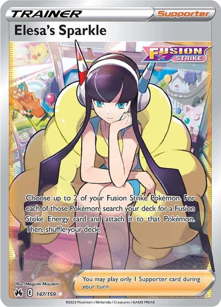 Elesas Sparkle Full Art Fusion Strike · Supporter