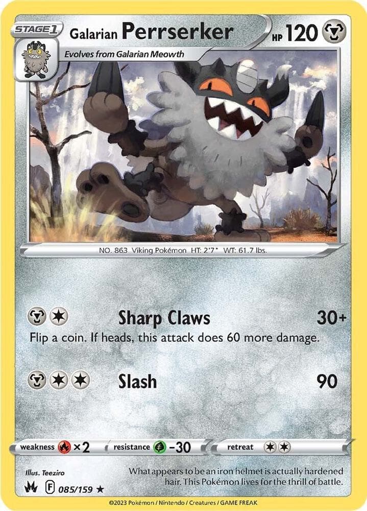 Galarian Perrserker Stage 1