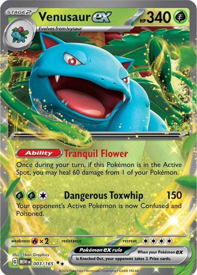 Venusaur ex Stage 2 · ex