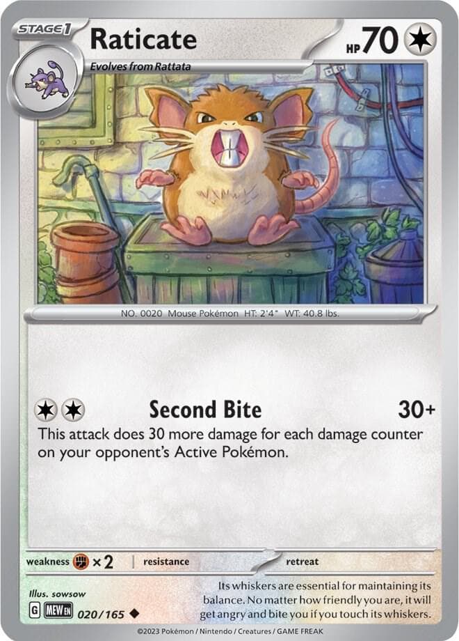Raticate Stage 1