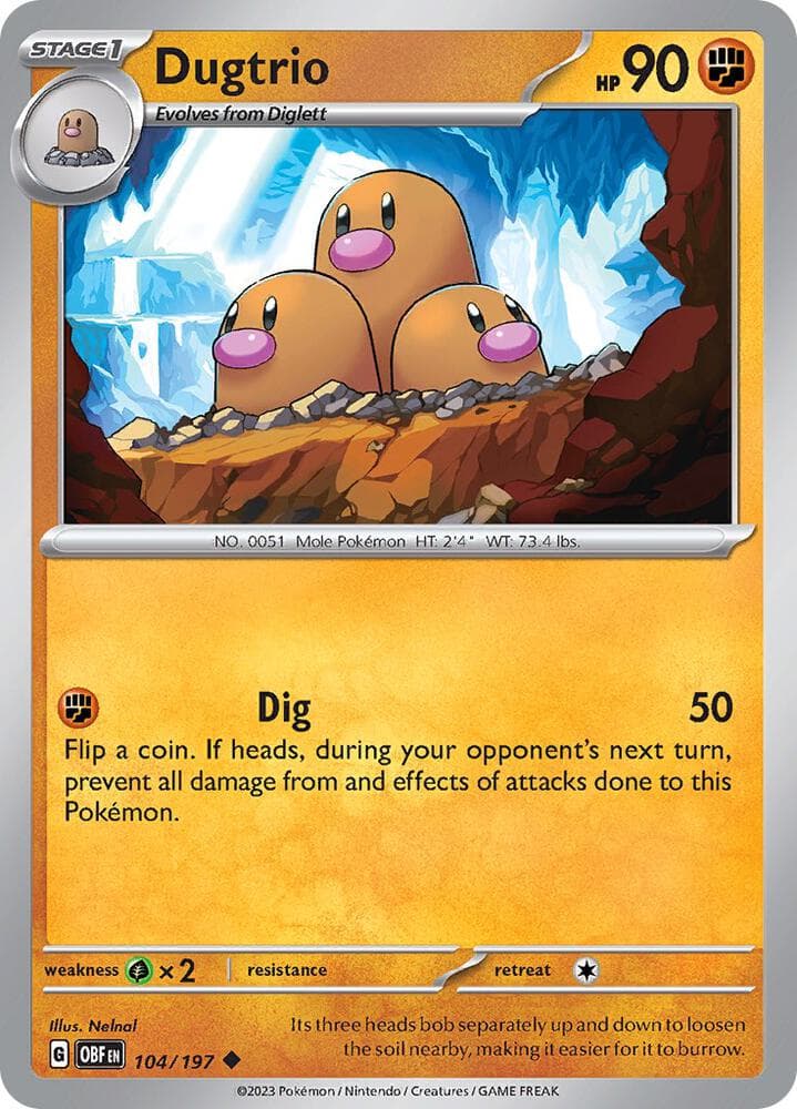 Dugtrio Stage 1