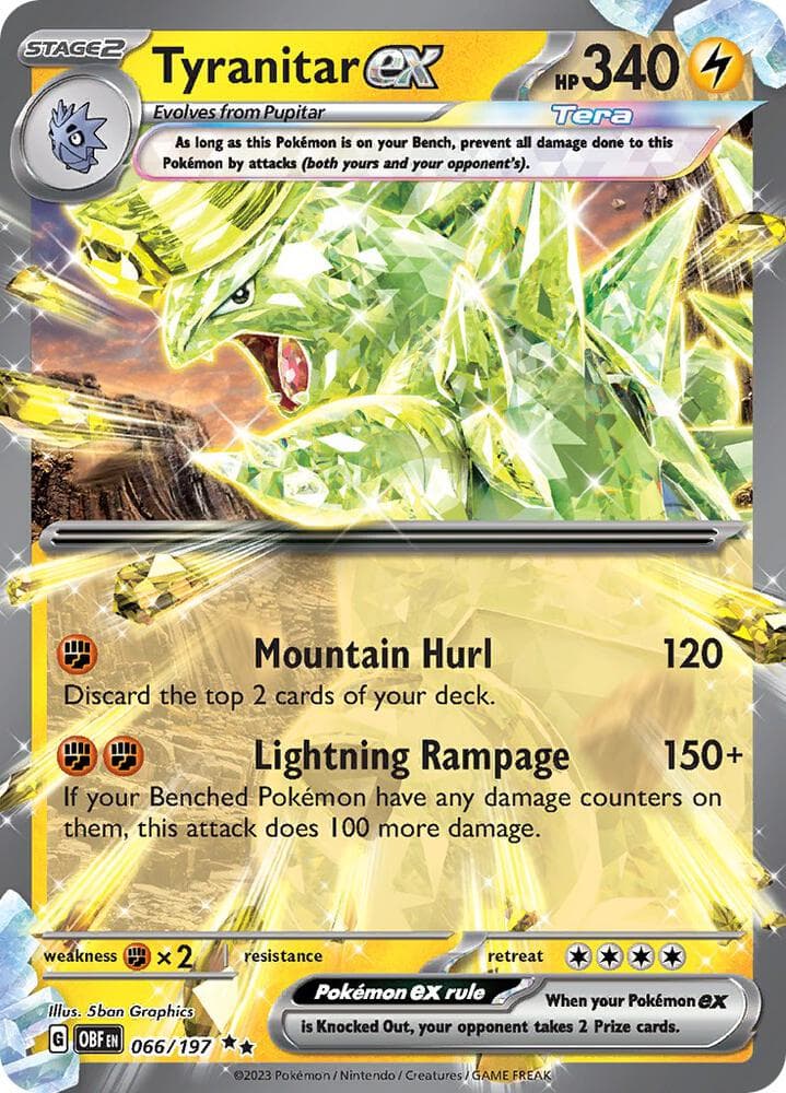 Tyranitar ex Stage 2 · ex · Tera