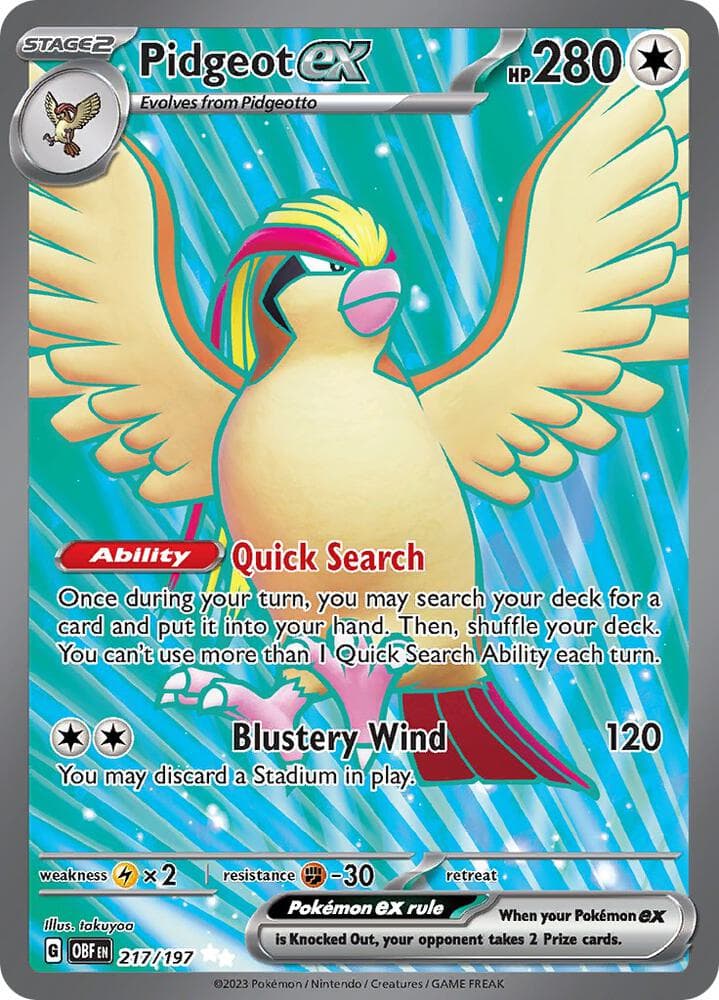 Pidgeot ex Stage 2