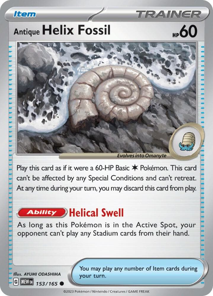 Antique Helix Fossil Item
