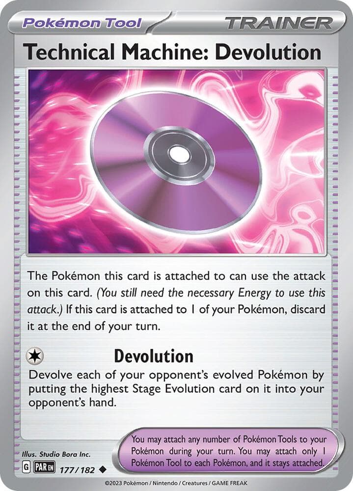 Technical Machine Devolution Pokémon Tool