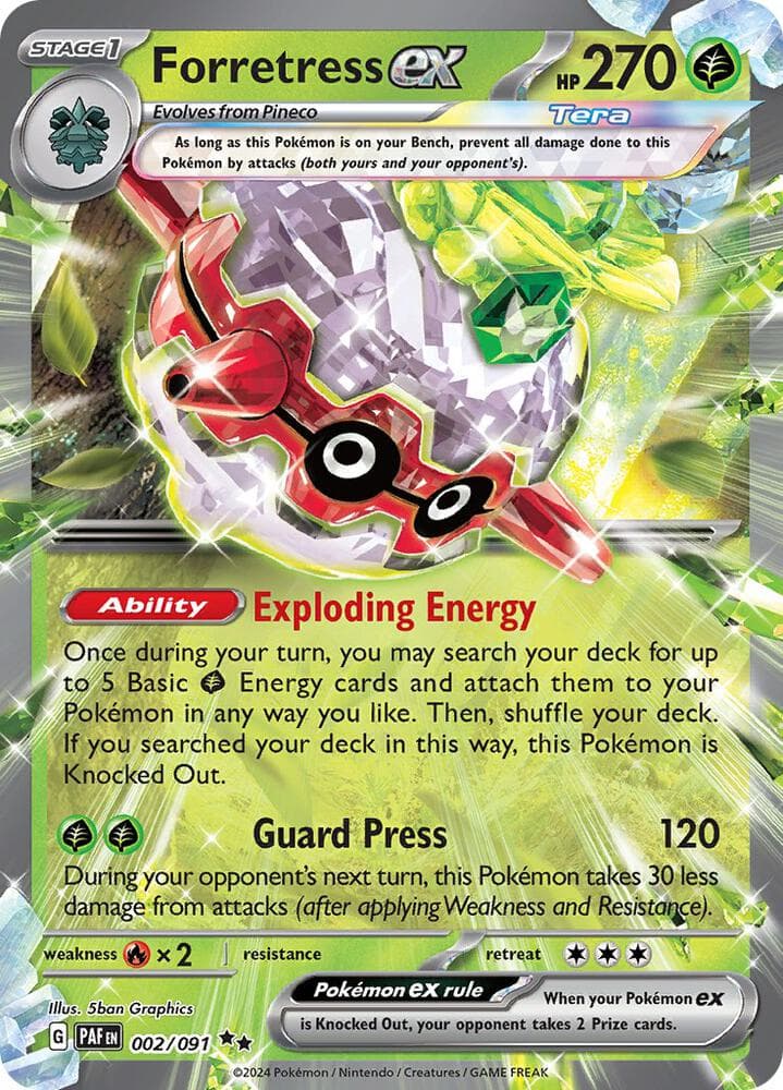 Forretress ex Stage 1 · Tera · ex