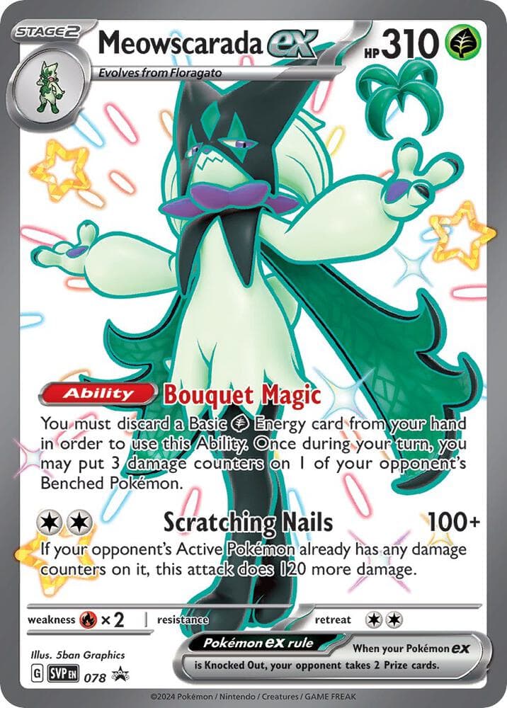 Meowscarada ex Stage 2 · ex