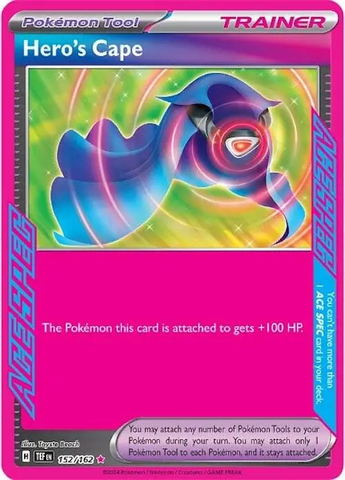 Heros Cape Pokémon Tool · ACE SPEC