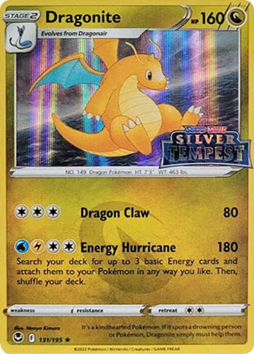 Dragonite Silver Tempest Stamped Stage 2