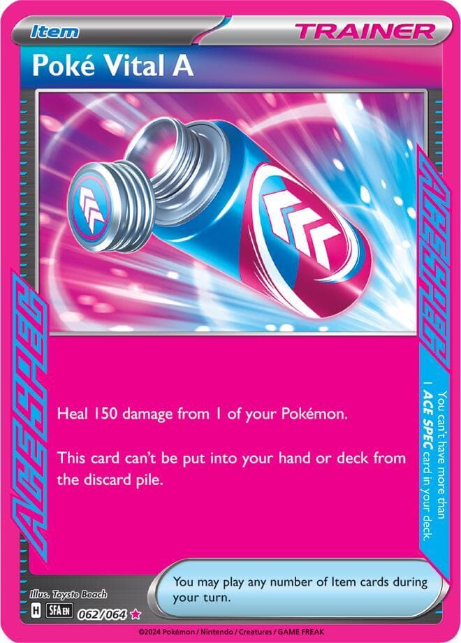 Poké Vital A Item · ACE SPEC