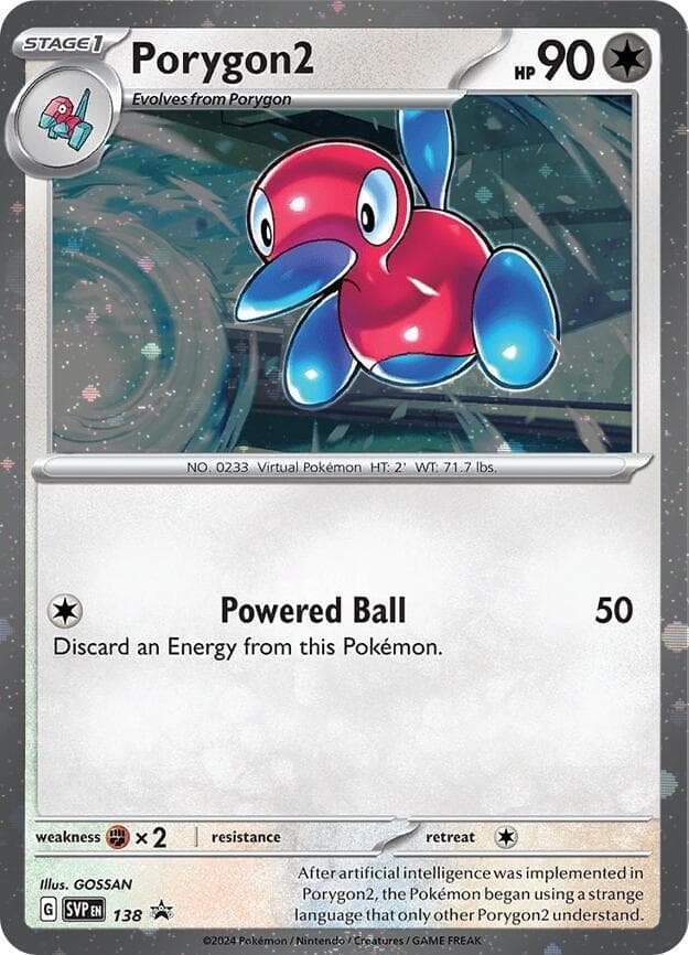 Porygon2 138 Cosmos Holo Stage 1